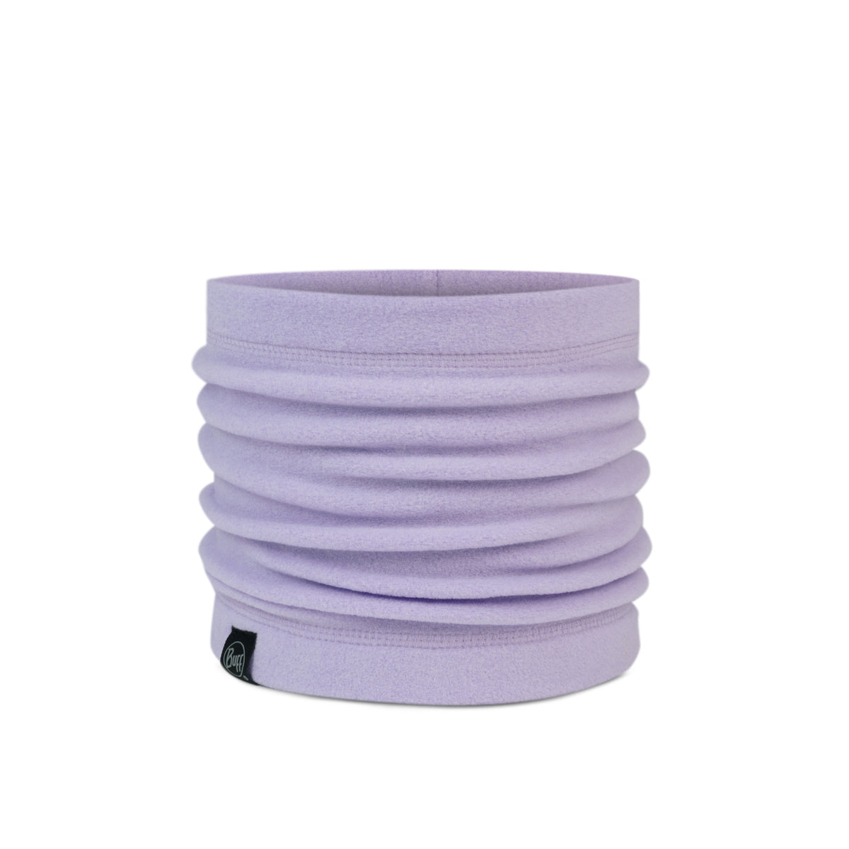 Purple neck gaiter for kids on a white background