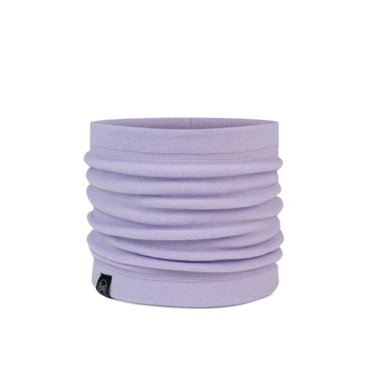 Purple neck gaiter for kids on a white background