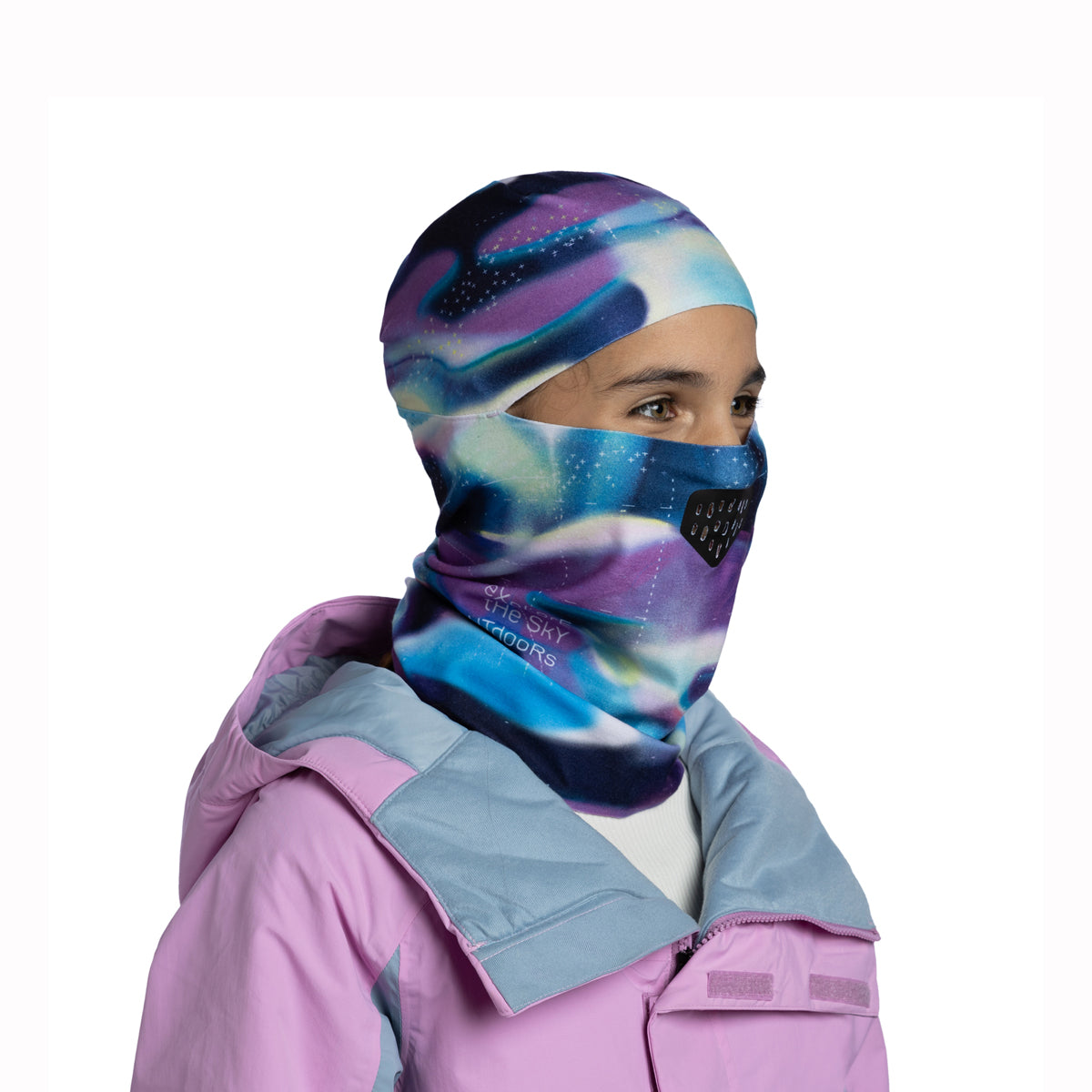 Buff Junior Thermonet Hinged Balaclava (Semva Violet)