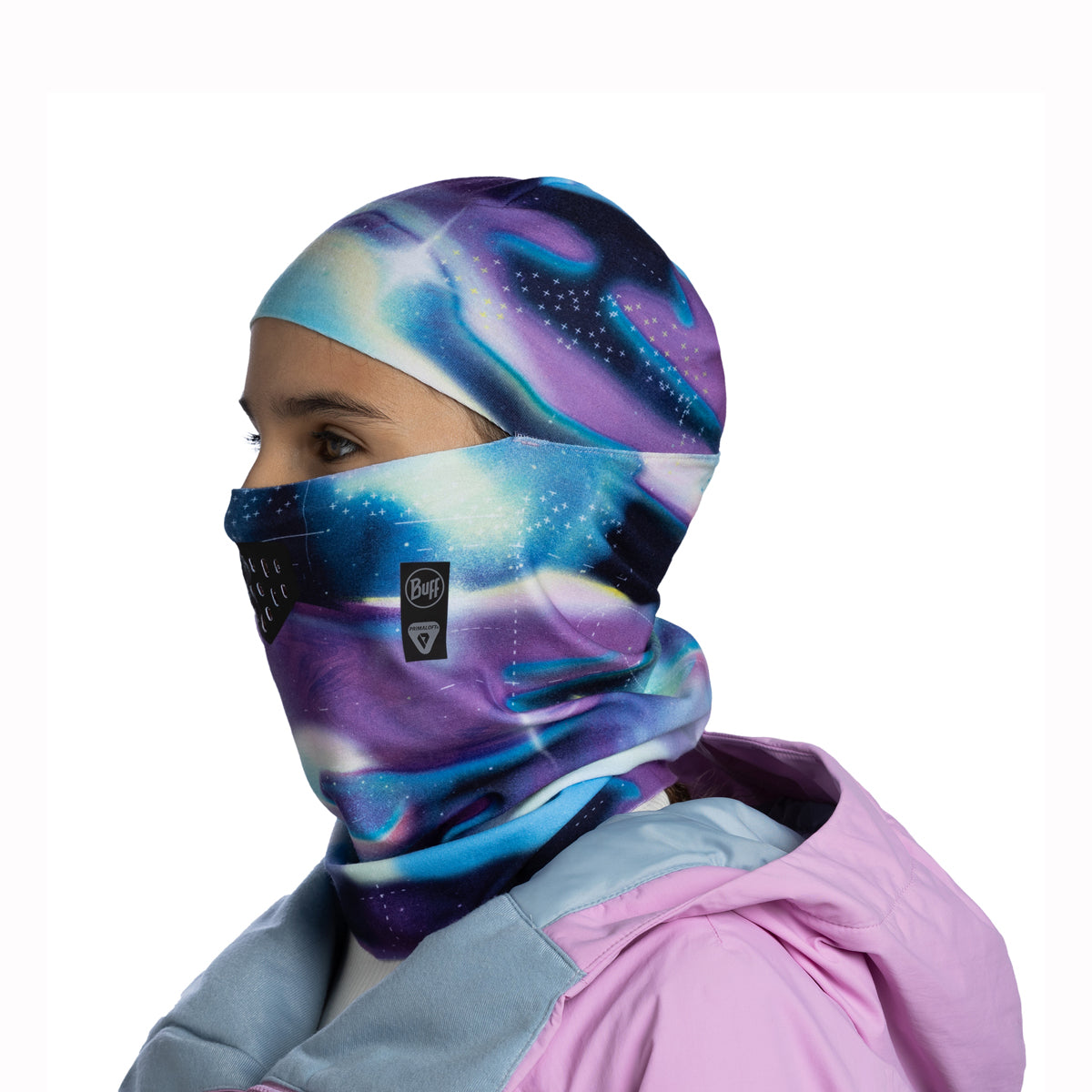 Buff Junior Thermonet Hinged Balaclava (Semva Violet)
