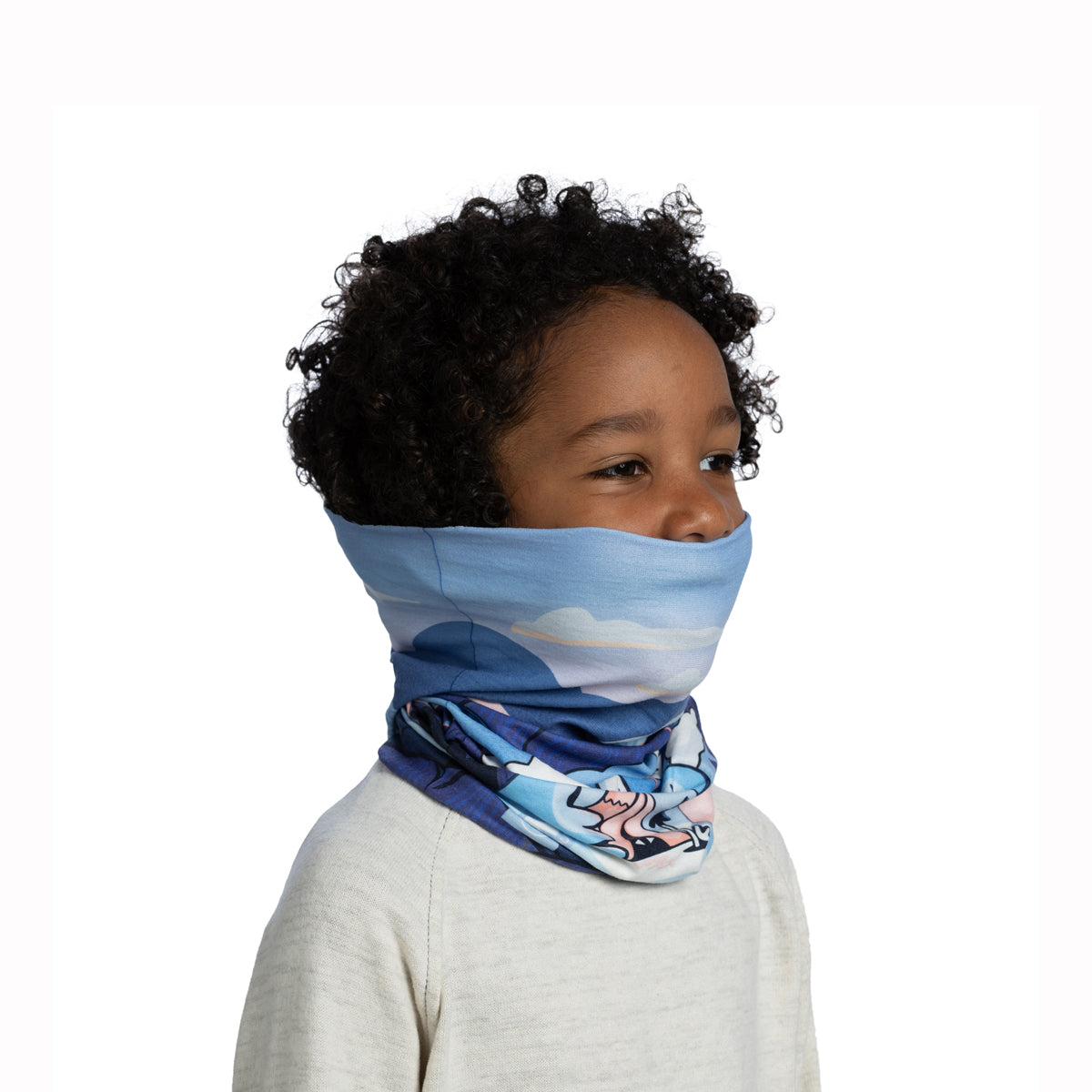 Buff Original Junior Neck Warmer (POW Riam Blue)