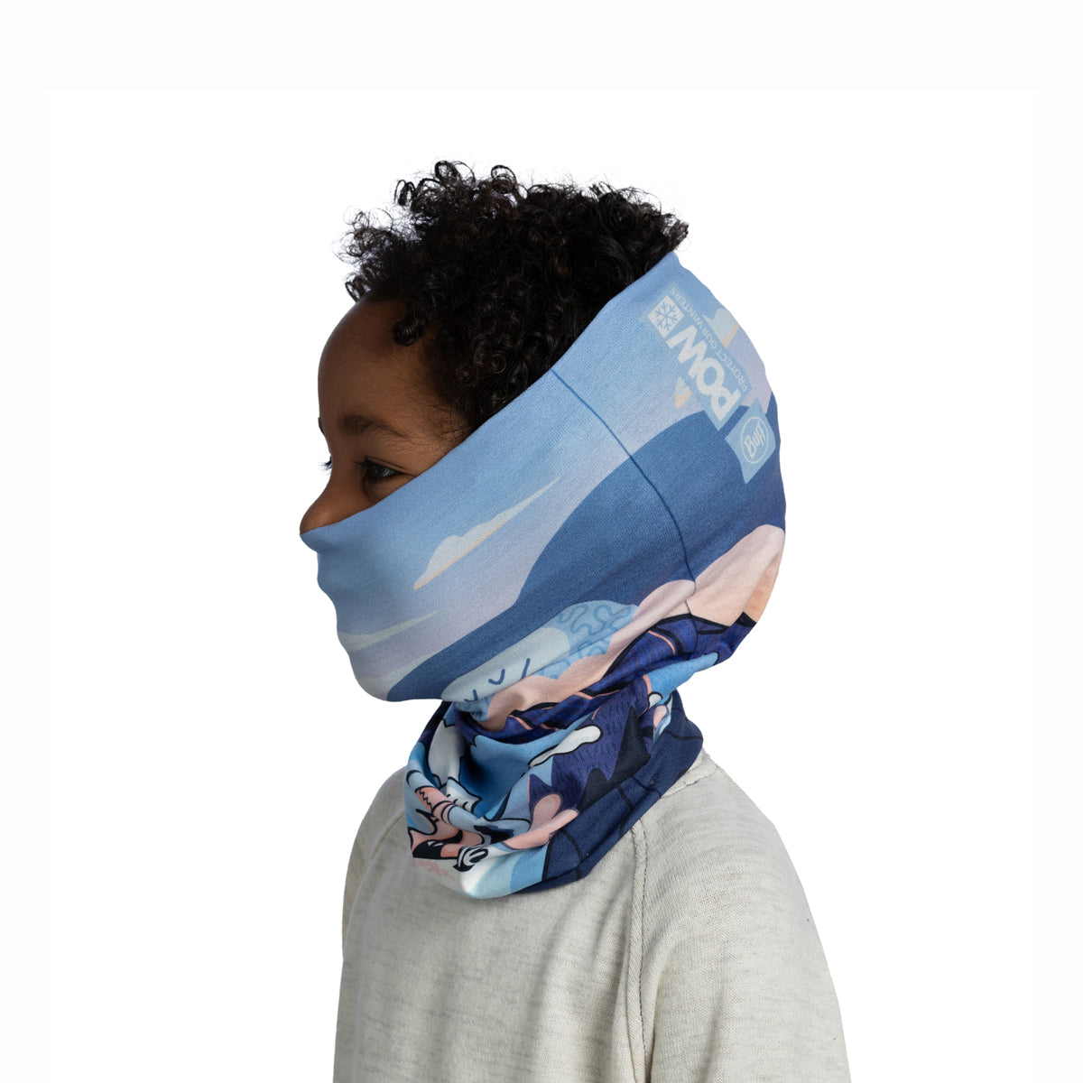 Buff Original Junior Neck Warmer (POW Riam Blue)