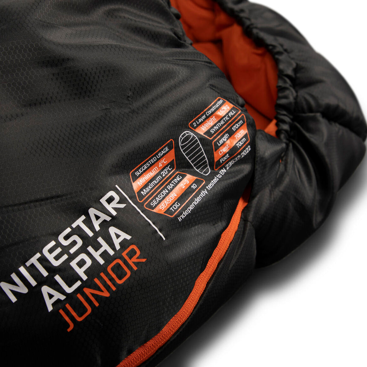 Vango Nitestar Alpha Junior Kids Sleeping Bag (Pirate Black)