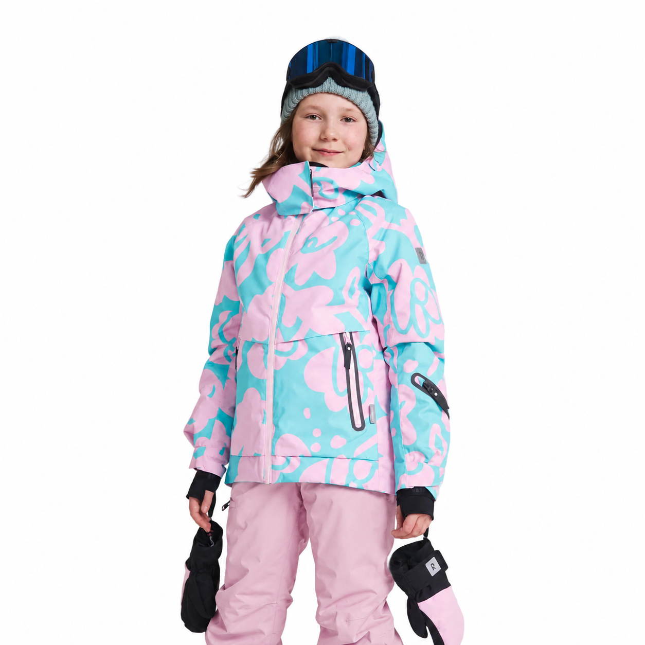Reima Girls Posio Waterproof Ski Jacket (Light Heather)