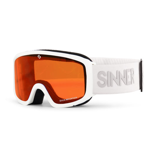 Sinner Duck Mountain Kids Ski Goggles 4 - 10 yrs (White)