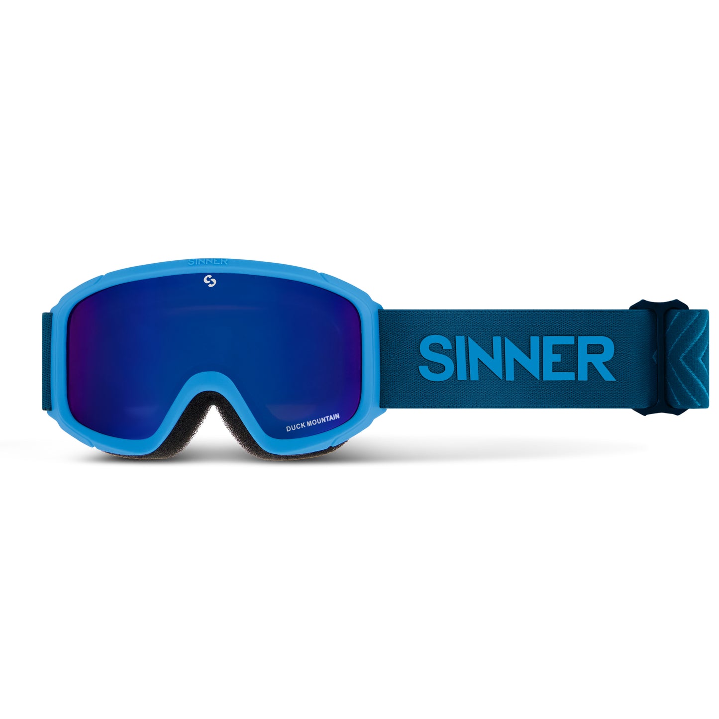 Sinner Duck Mountain Kids Ski Goggles 4 - 10 yrs (Navy Blue)