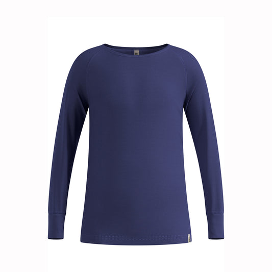 Odlo Kids Active Warm Crew Thermal Top (Skipper Blue)