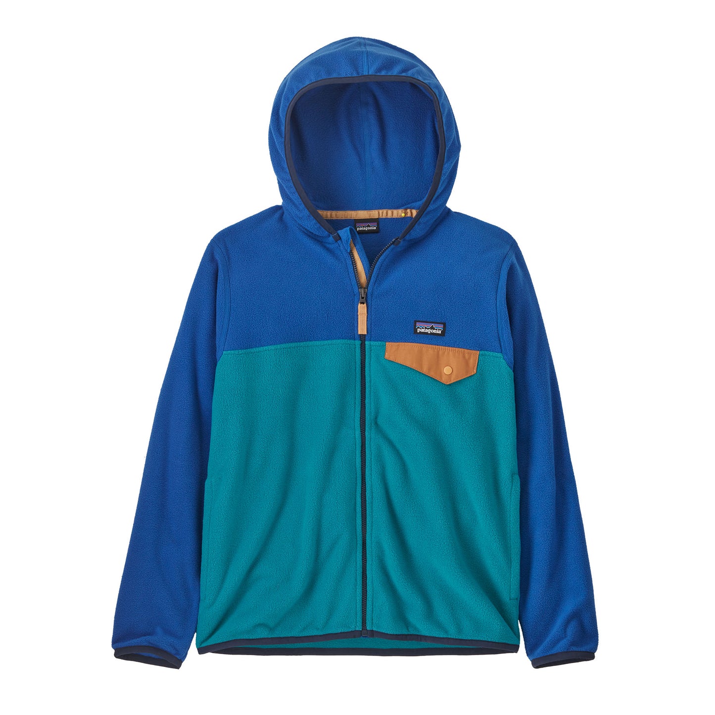 Patagonia Boys Micro D Fleece Jacket in Belay Blue