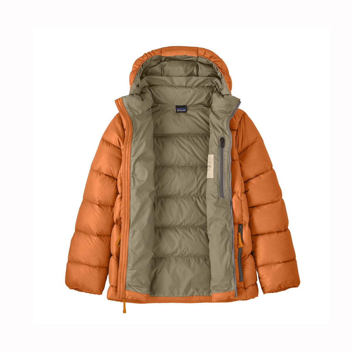 Patagonia Boys Hi Loft Down Sweater Hoody (Marigold)