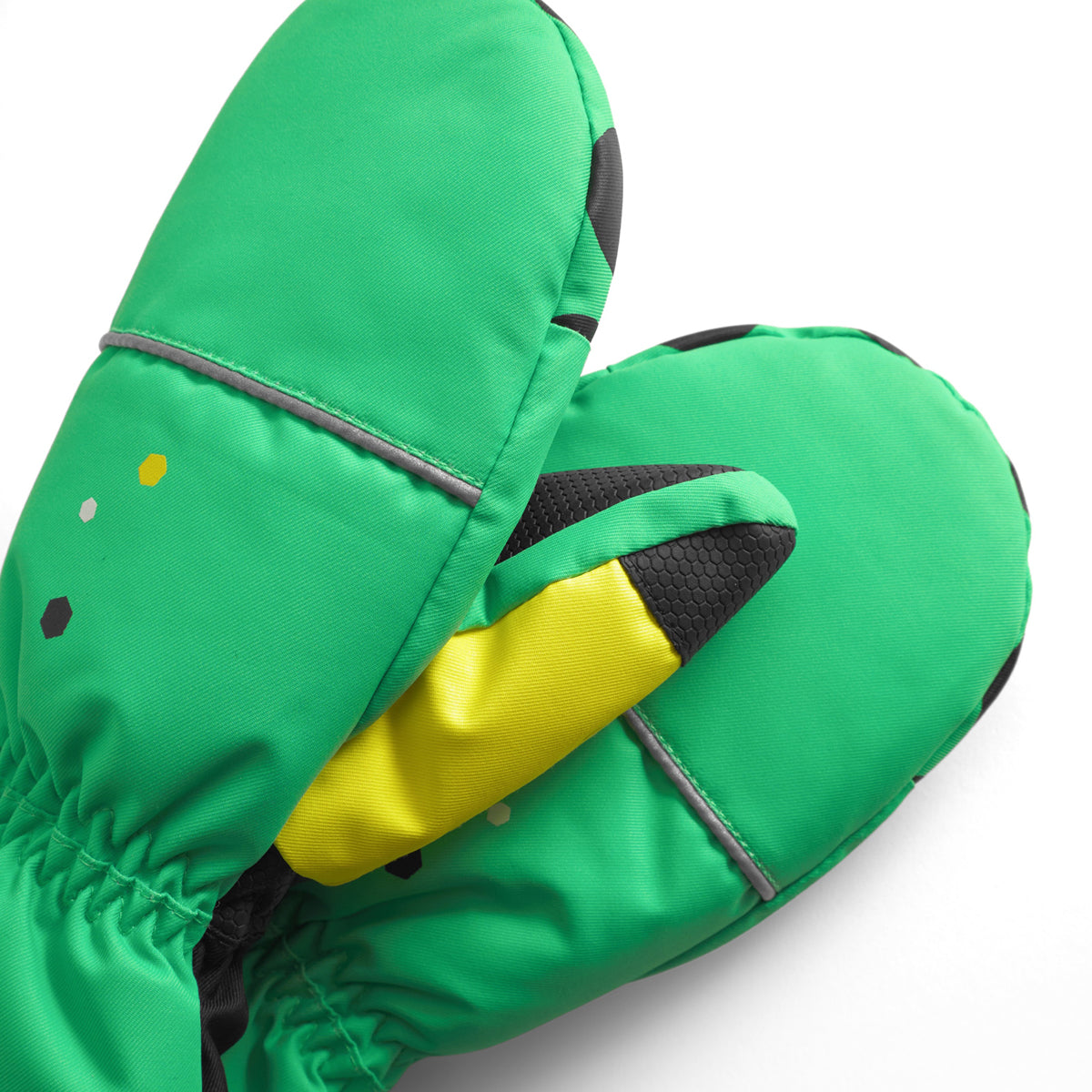 Weedo Mondo Green Kids Ski Mittens