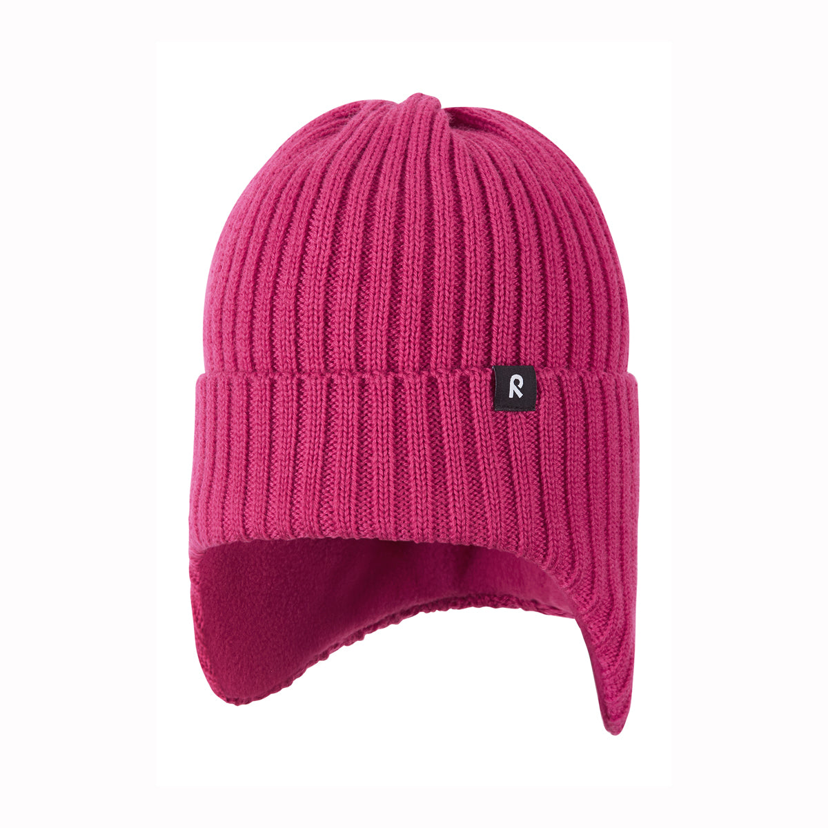 Pink toddler beanie on white back ground
