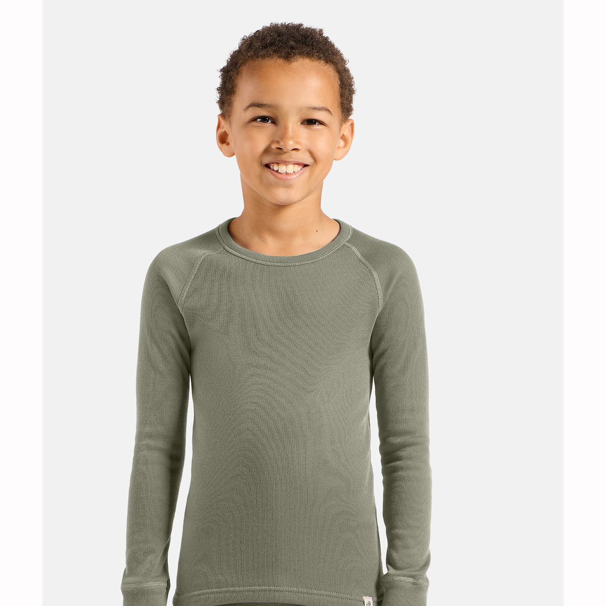 Odlo Kids Active Warm Crew Thermal Top (Shadow)