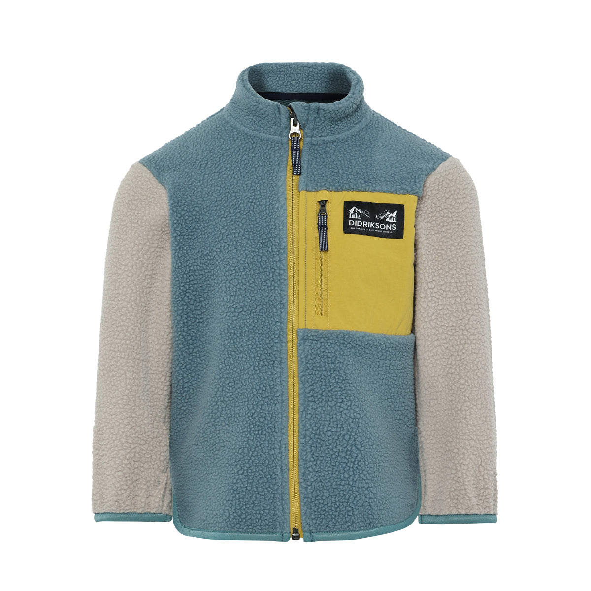Didriksons Kids Anten Fleece Jacket (Factory Blue)