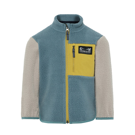 Didriksons Kids Anten Fleece Jacket (Factory Blue)