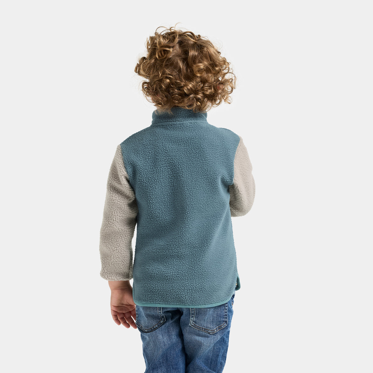 Didriksons Kids Anten Fleece Jacket (Factory Blue)