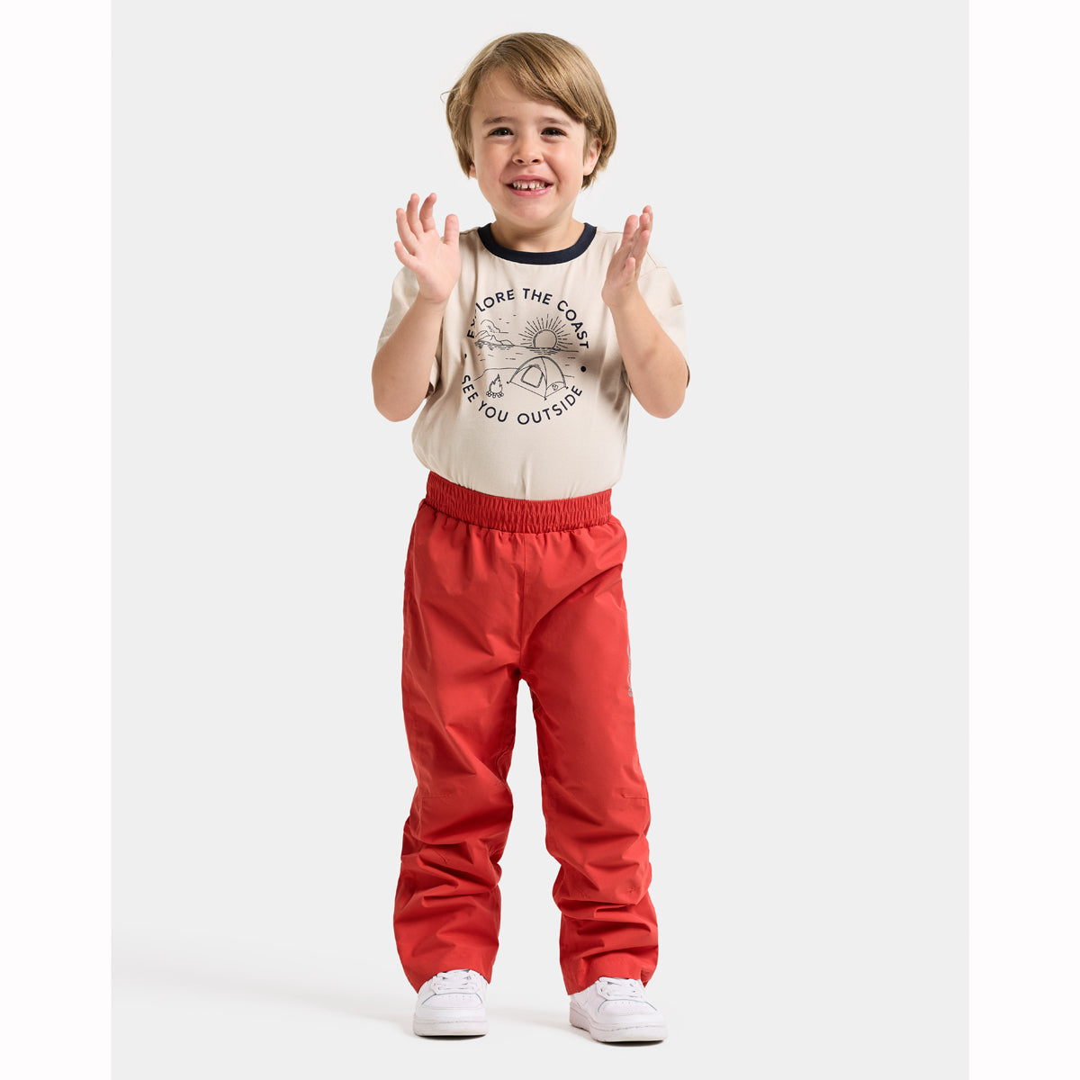 Didriksons Avan Kids Waterproof Trousers (Paprika)
