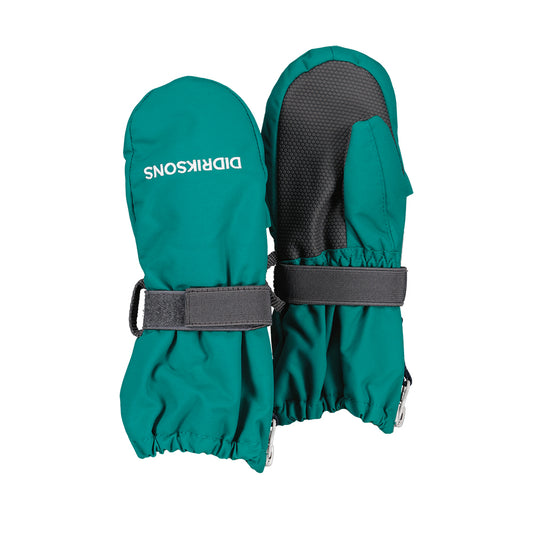 Didriksons Biggles Zip Mittens (Petrol Green)