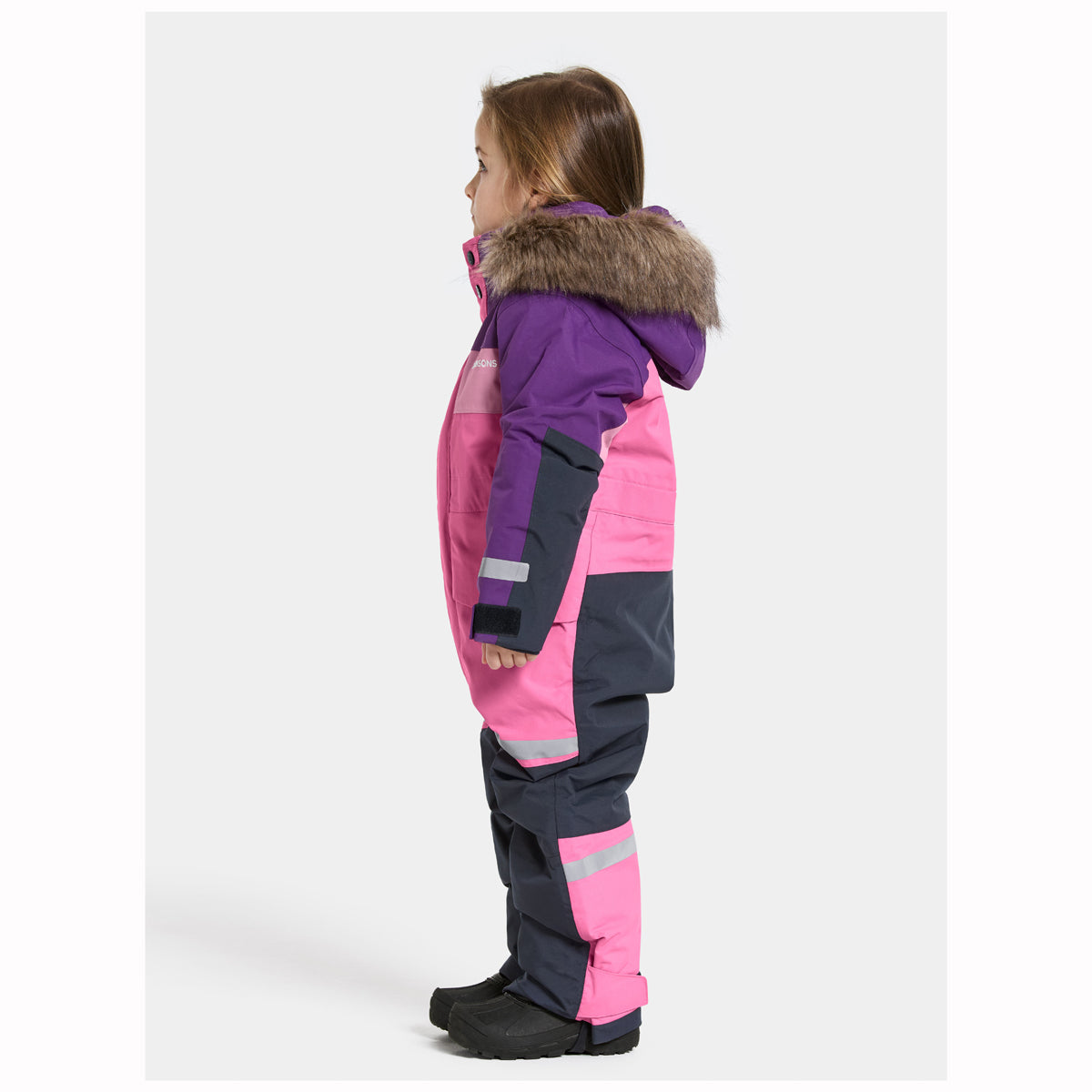 Didriksons Bjarven Kids Ski Coverall (Sweet Pink)