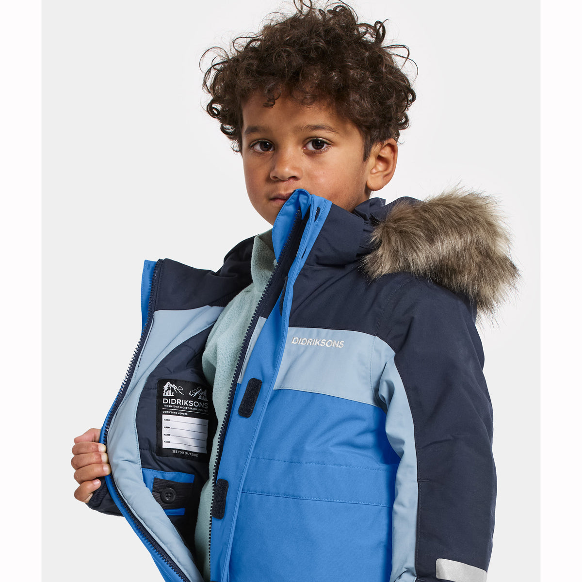 Didriksons Bjarven Kids Ski Coverall (Sapphire Blue)