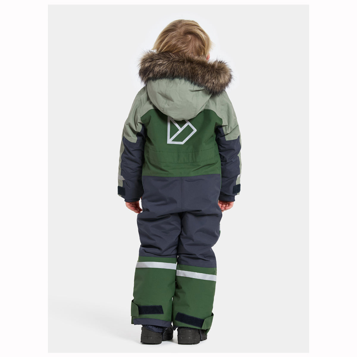 Didriksons Bjarven Kids Ski Coverall (Light Moss)