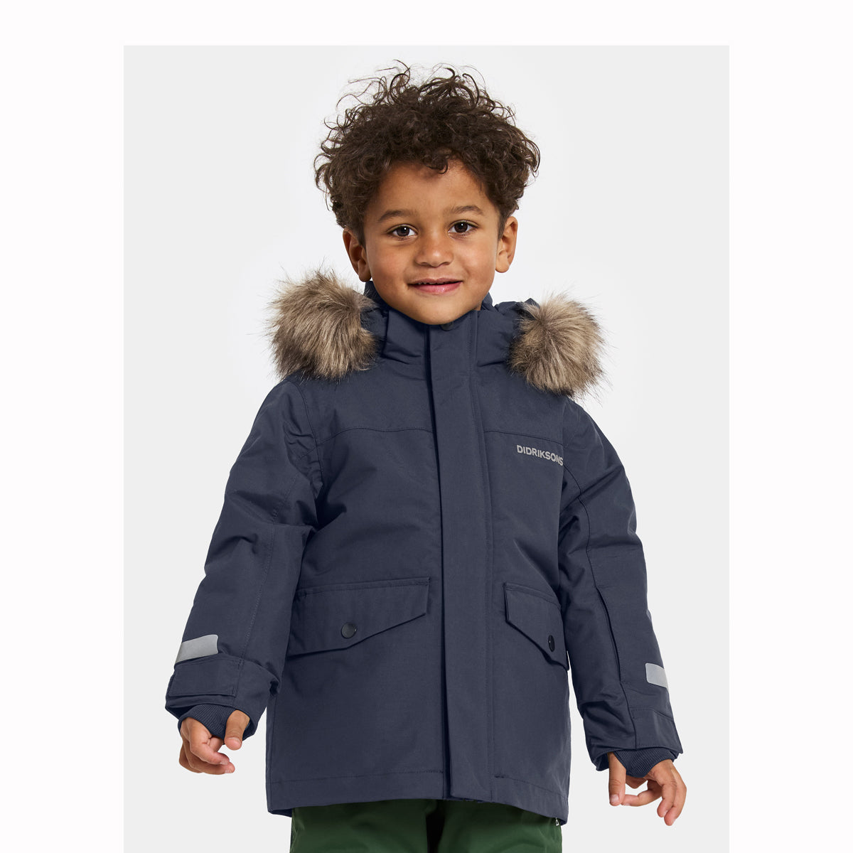 Didriksons Bjärven Kids Parka (Navy)