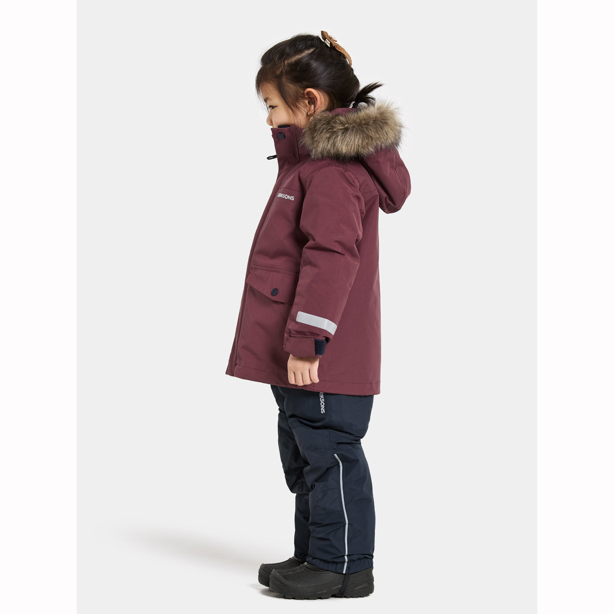 Didriksons Bjärven Kids Parka (Anemon Red)