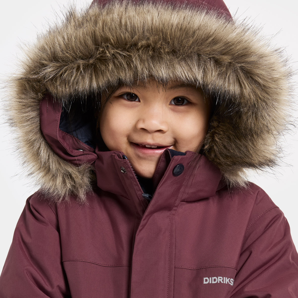 Didriksons Bjärven Kids Parka (Anemon Red)