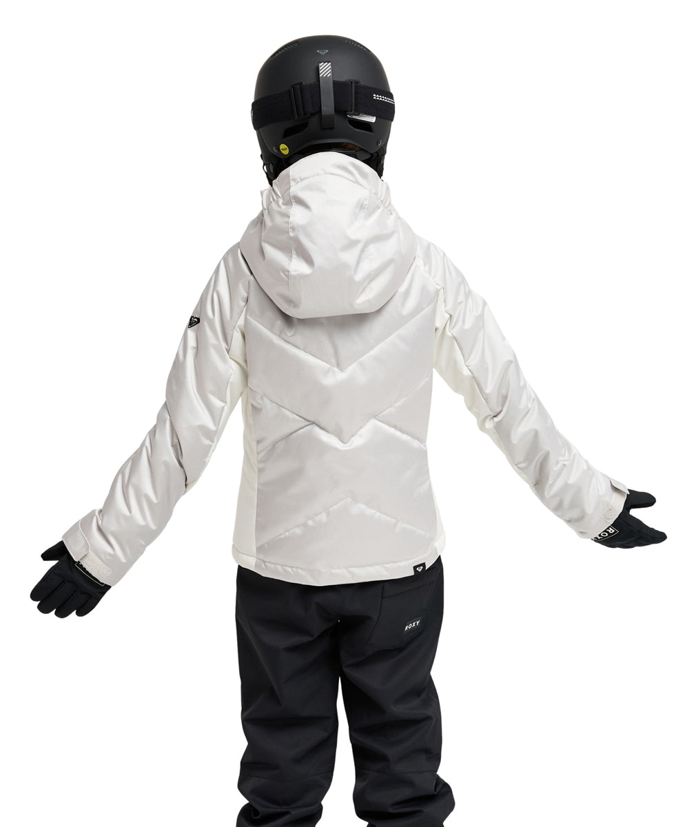 Roxy Girls Snowdrift Ski Jacket (Silver)