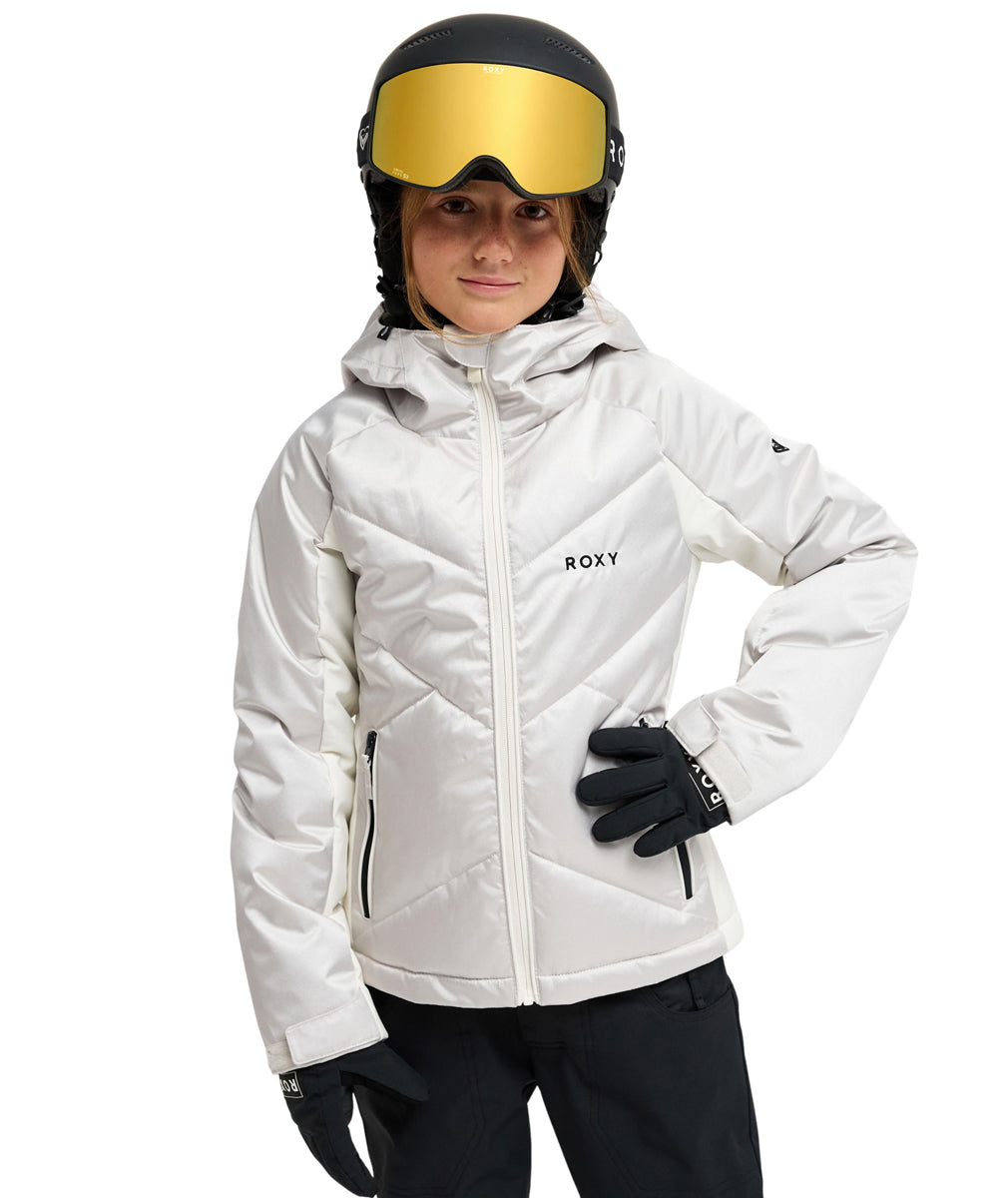 Roxy Girls Snowdrift Ski Jacket (Silver)