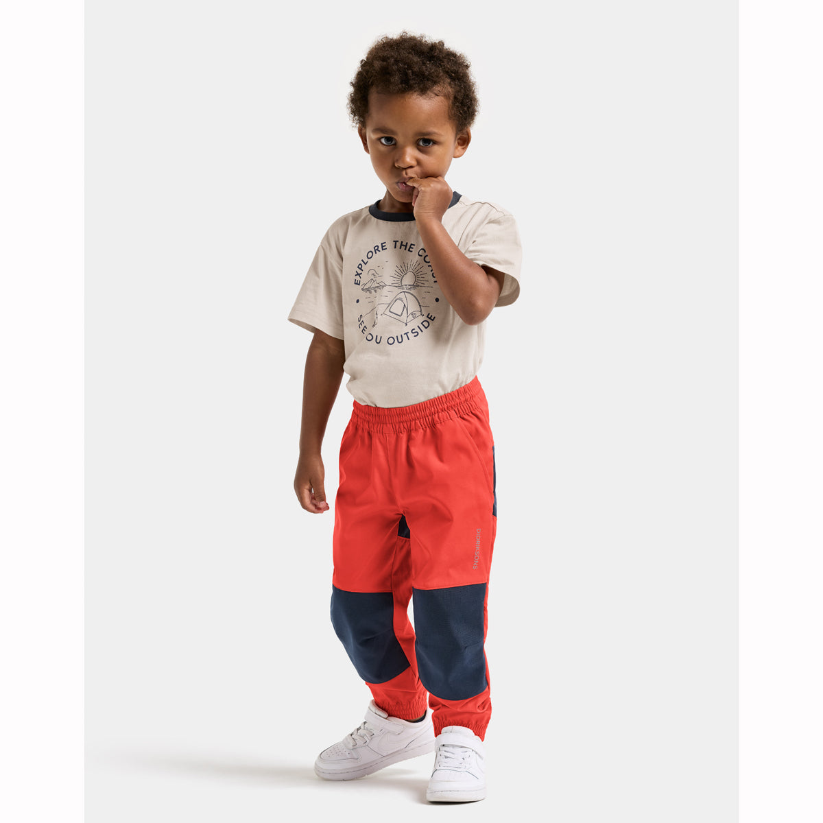 Didriksons Flox Kids Softshell Trousers (Paprika)