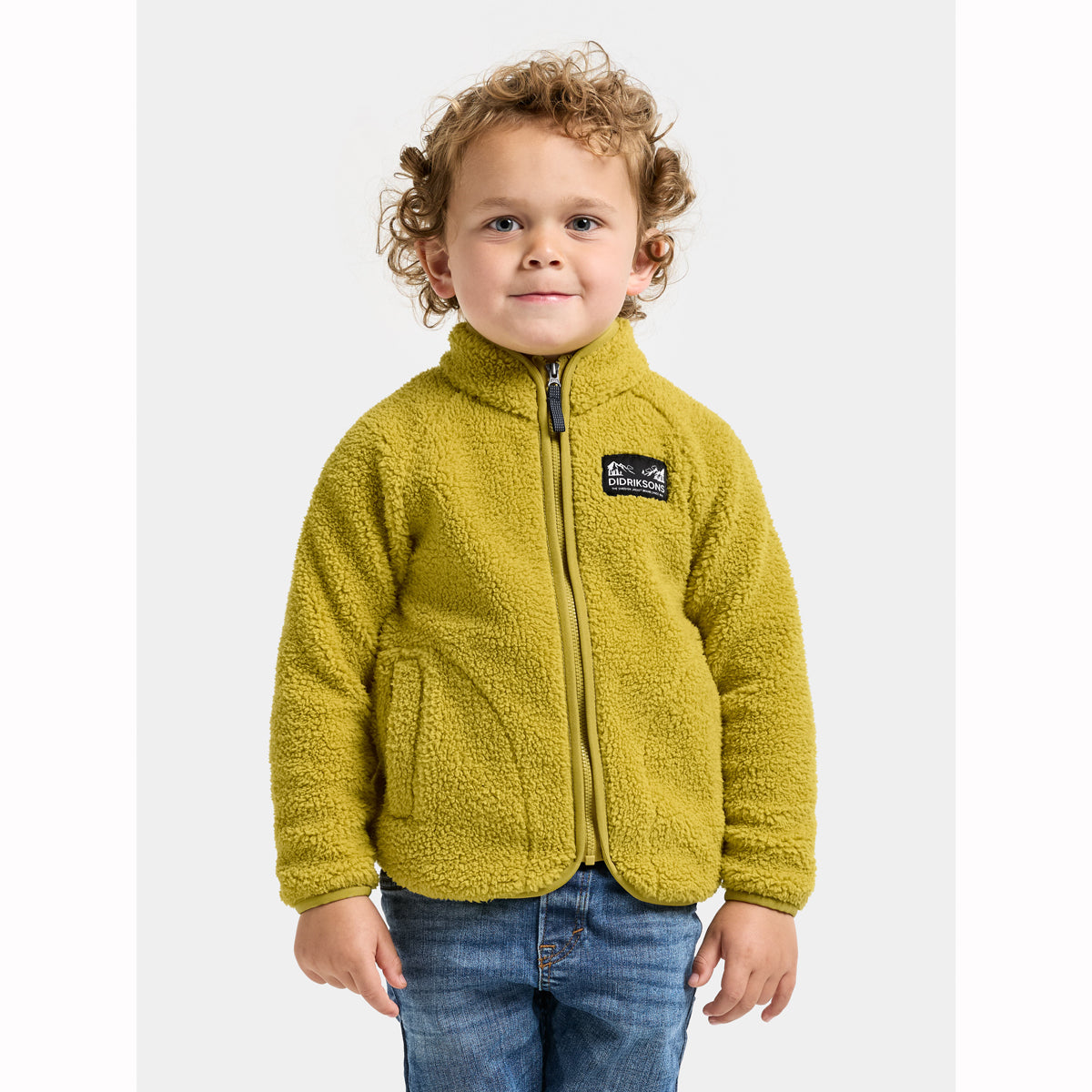 Didriksons Kids Gibbs Fleece Jacket (Pollen Yellow)