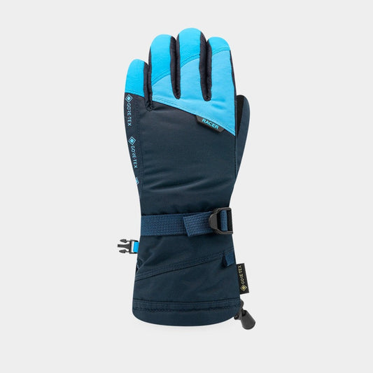 Racer Giga kids gloves in navy and blue