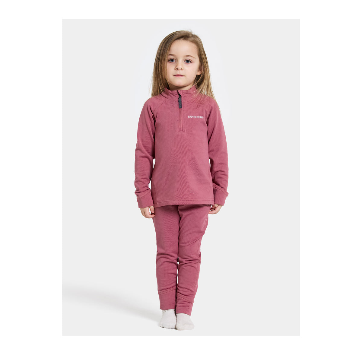 Didriksons Kids Jadis Thermal Sets (Heather Pink)