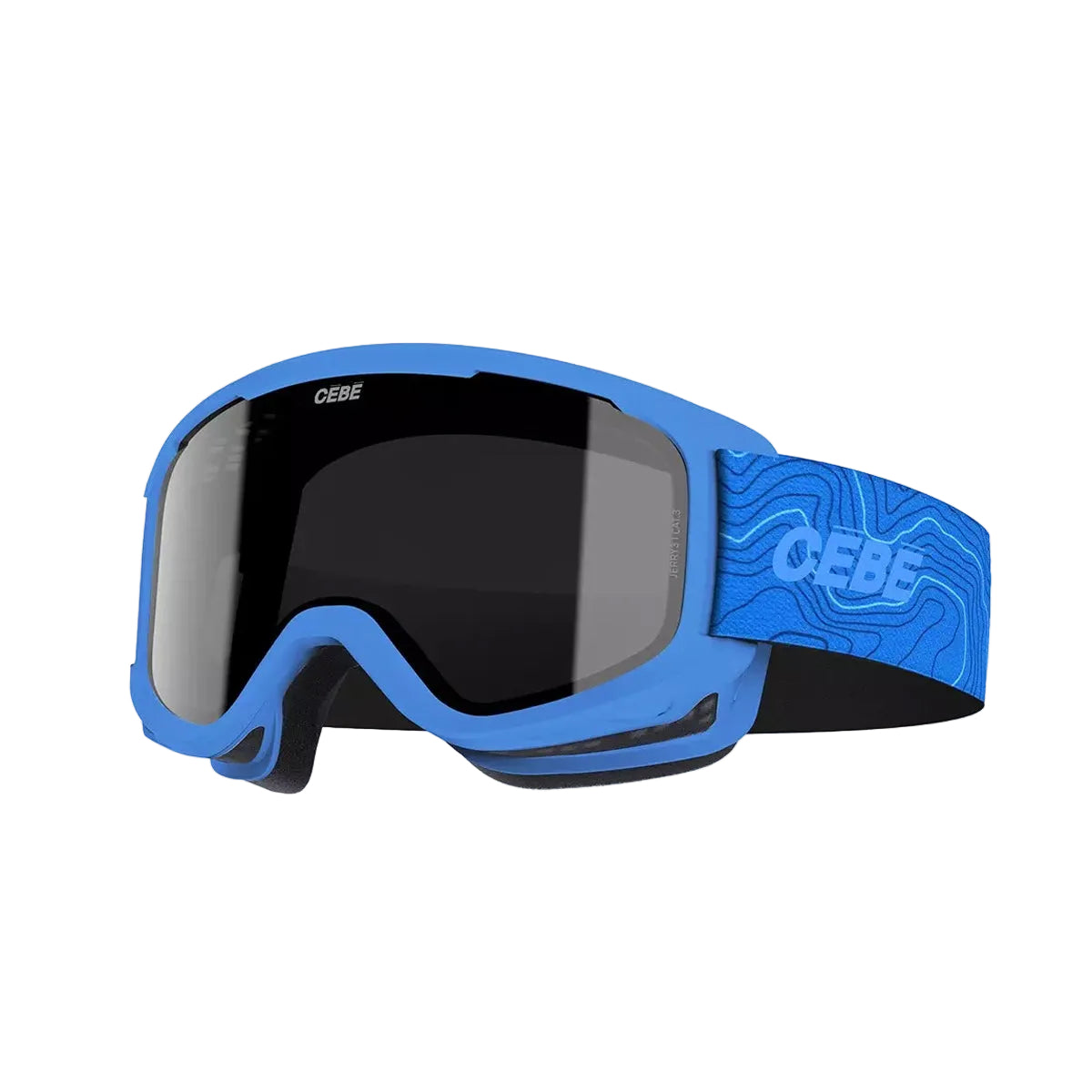Kids CEBE ski goggles in blue with black lens