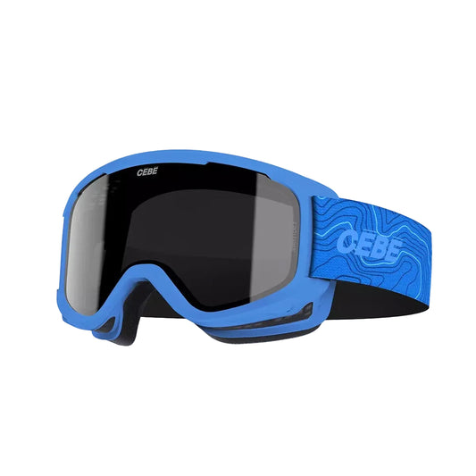 Kids CEBE ski goggles in blue with black lens