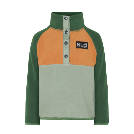 Didriksons Kids Monte Half Button (Light Moss)