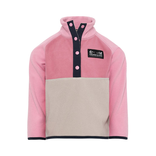 Didriksons Kids Monte Half Button (Heather Pink)