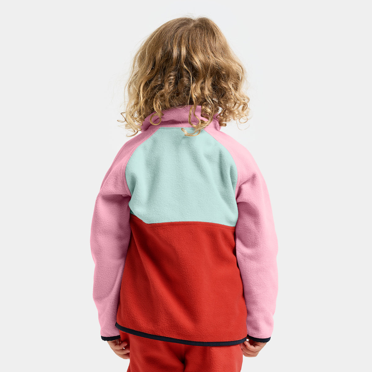 Didriksons Kids Monte Half Button Light Heather Pink Little didriksons-kids-monte-half-button-light-heather-pink-little
