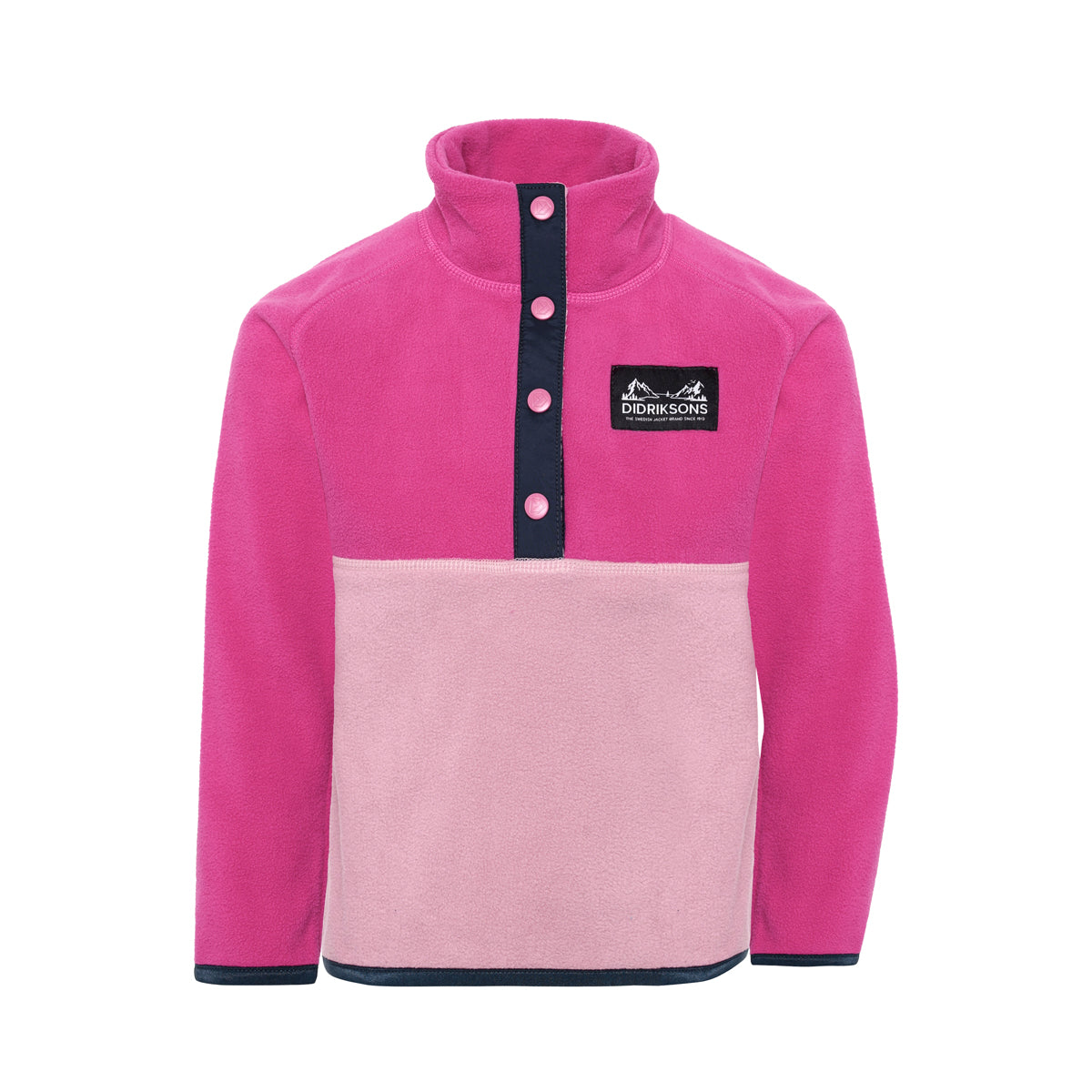 Didriksons Kids Monte Half Button (Cactus Pink)