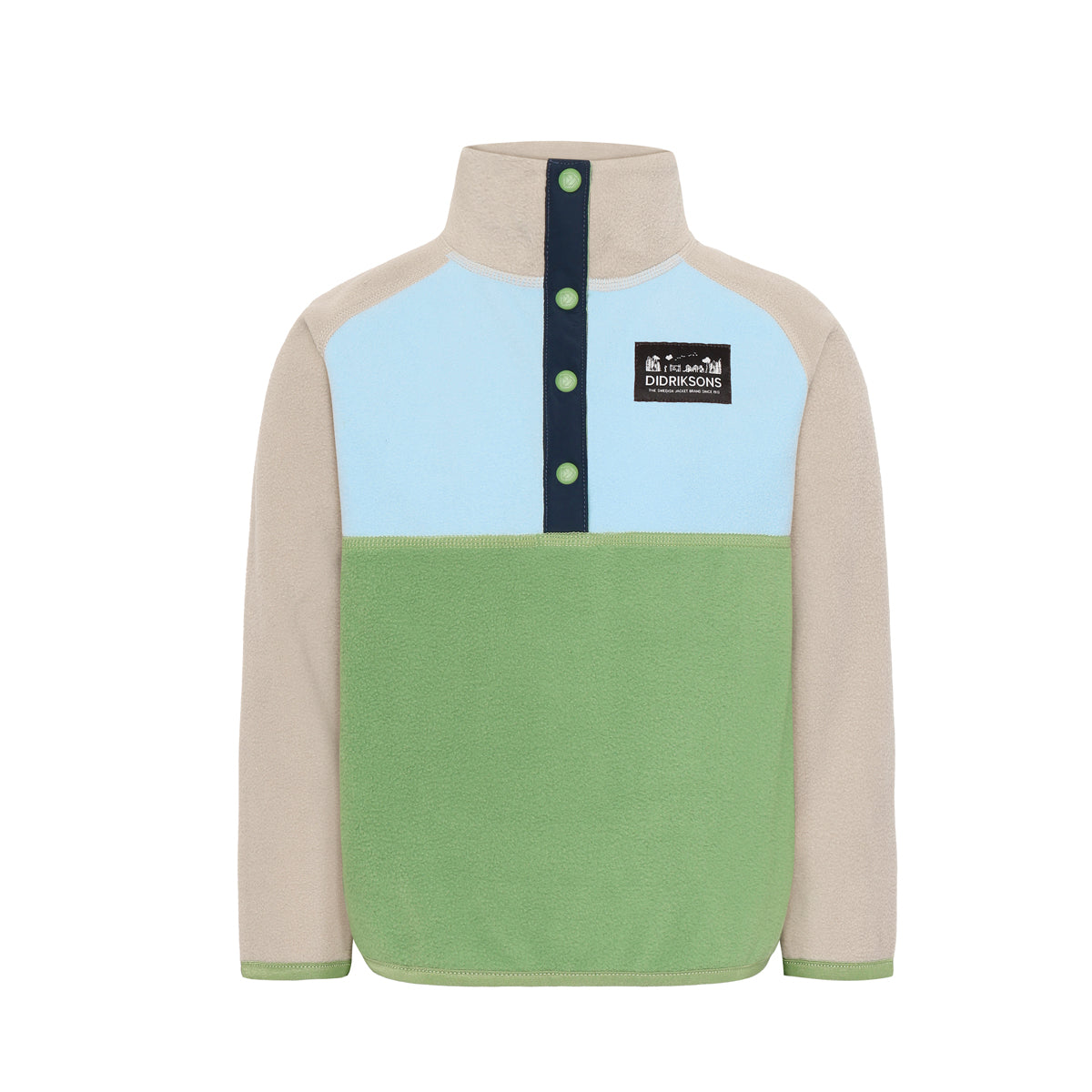 Didriksons Kids Monte Half Button (Green)