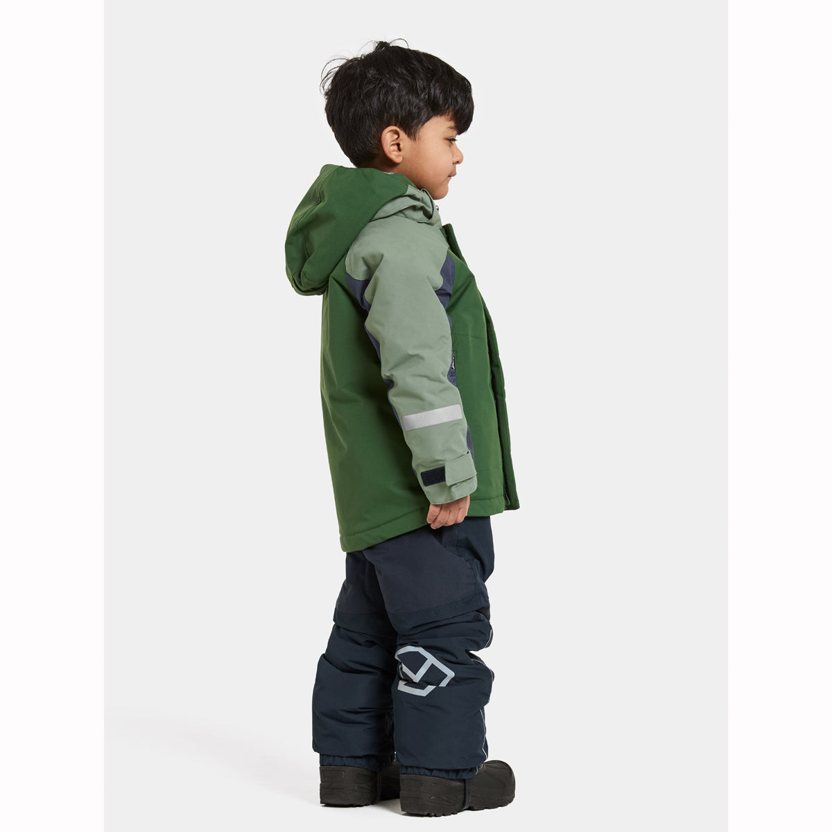 Didriksons Neptun Kids Ski Jacket (Pine Green)