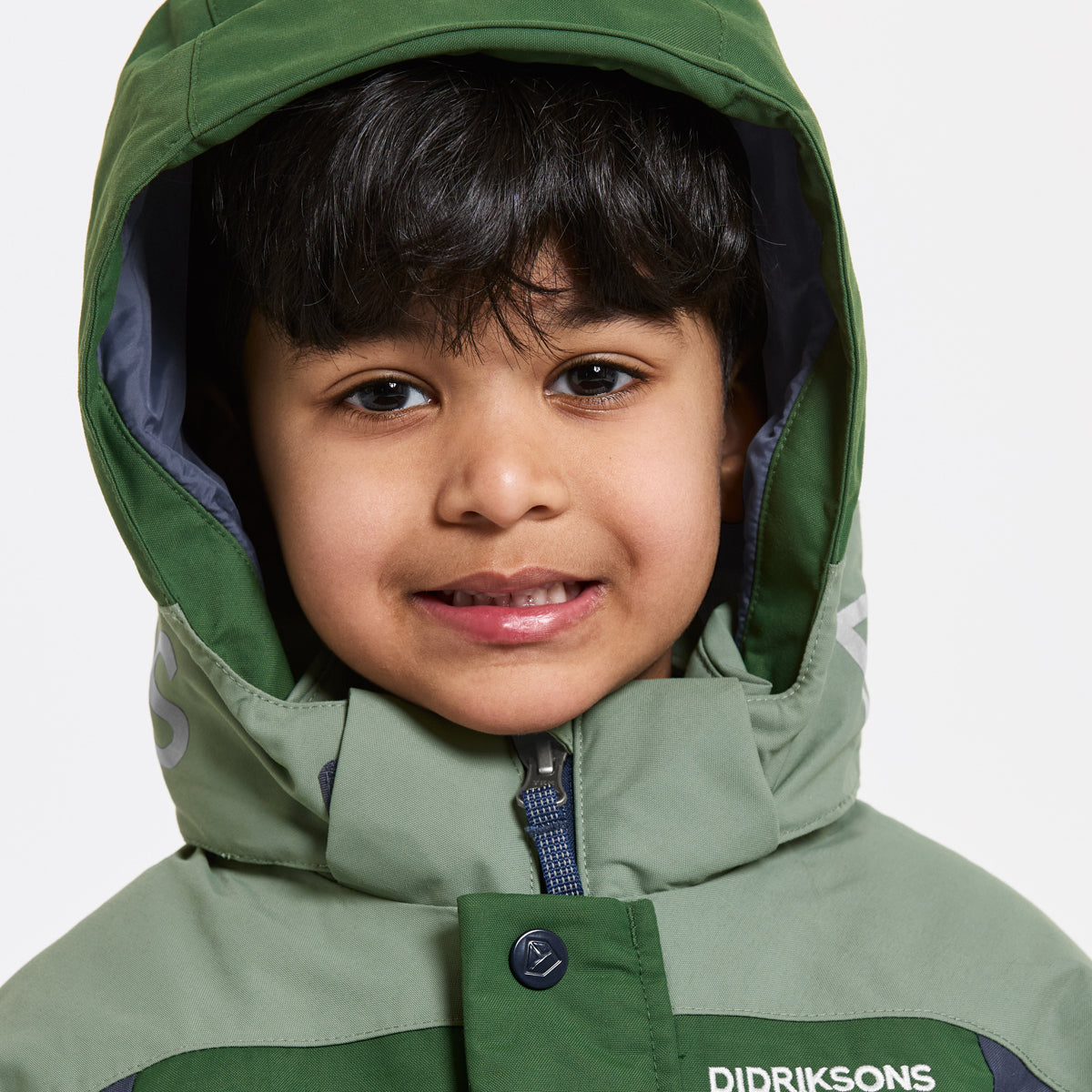 Didriksons Neptun Kids Ski Jacket (Pine Green)