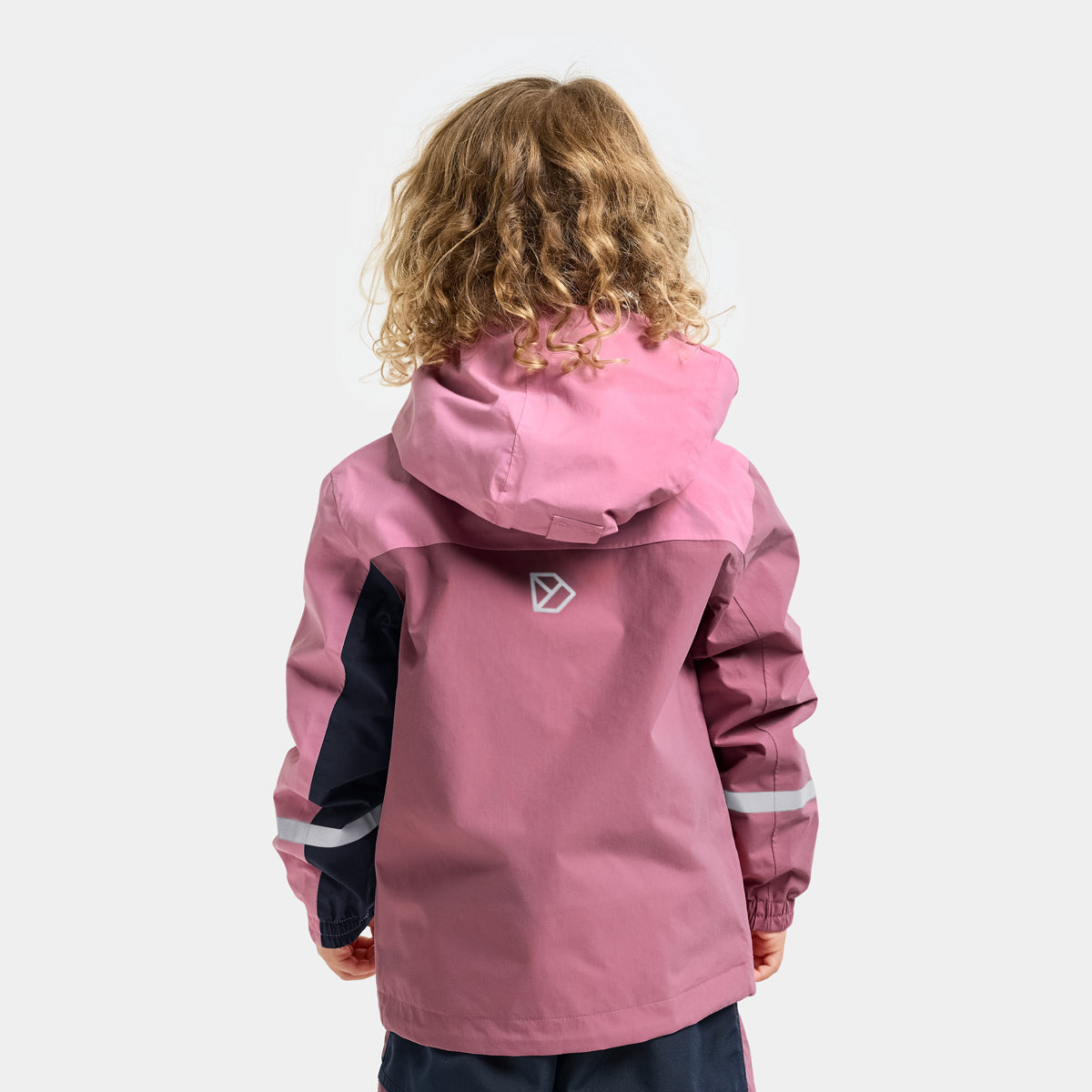 Didriksons Pilvi Kids Waterproof Jacket (Heather Pink)