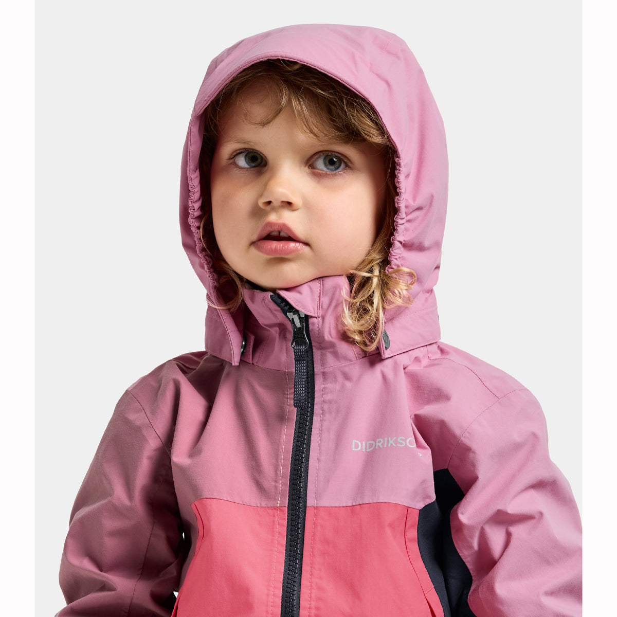 Didriksons Pilvi Kids Waterproof Jacket (Heather Pink)