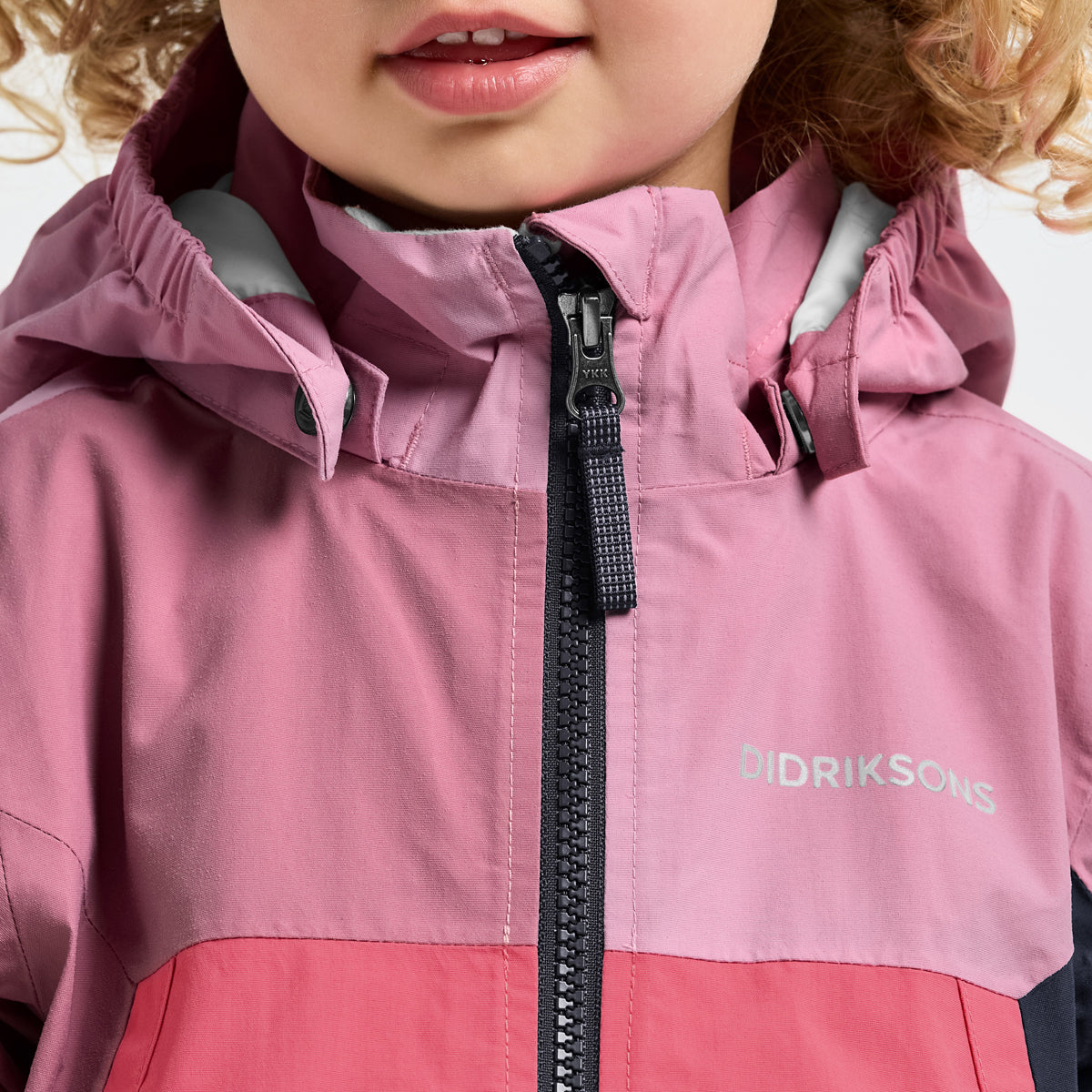 Didriksons Pilvi Kids Waterproof Jacket (Heather Pink)