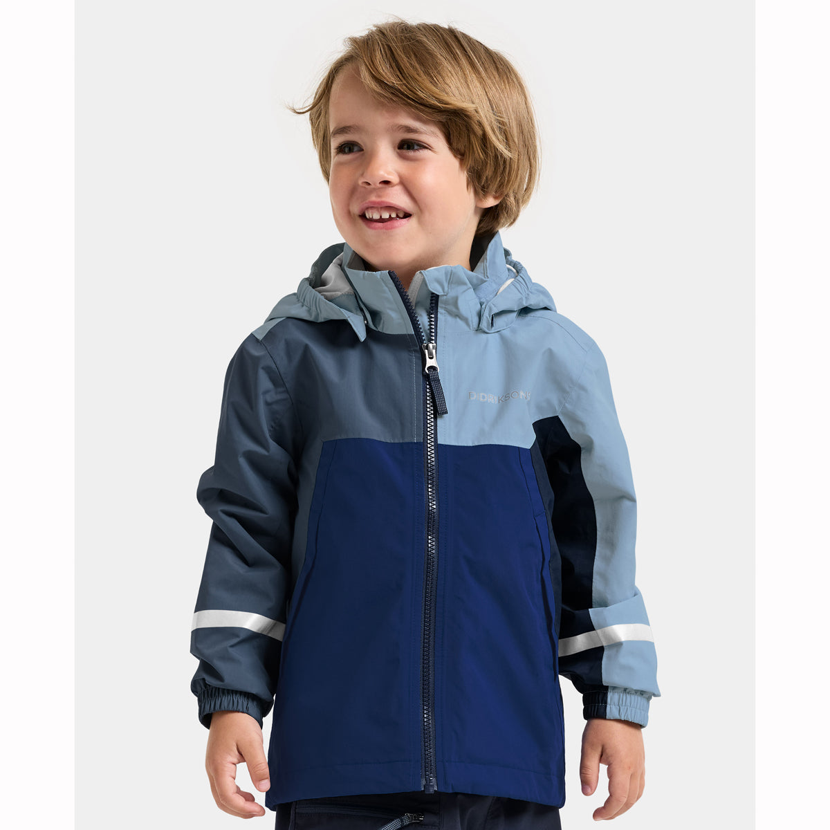 Didriksons Pilvi Kids Waterproof Jacket (Blue Fog)