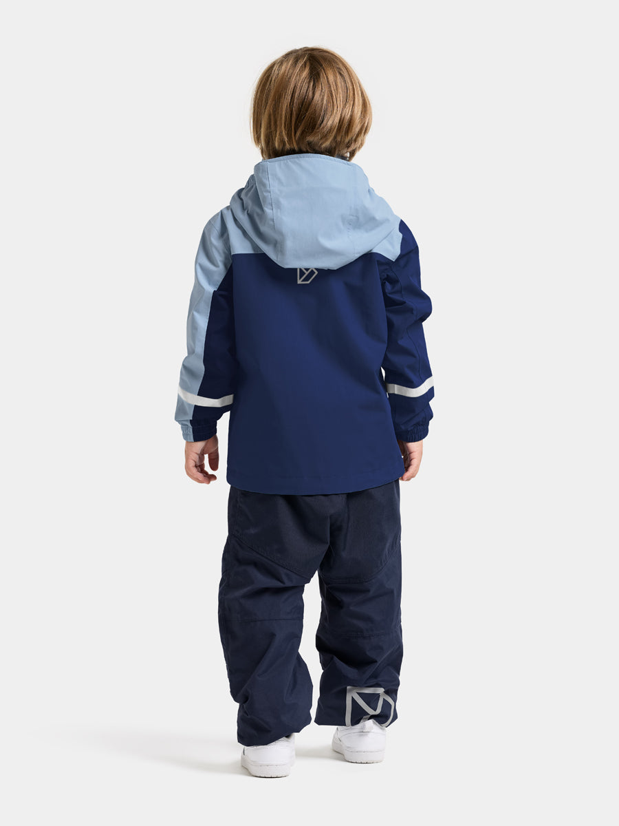 Didriksons Pilvi Kids Waterproof Jacket (Blue Fog)