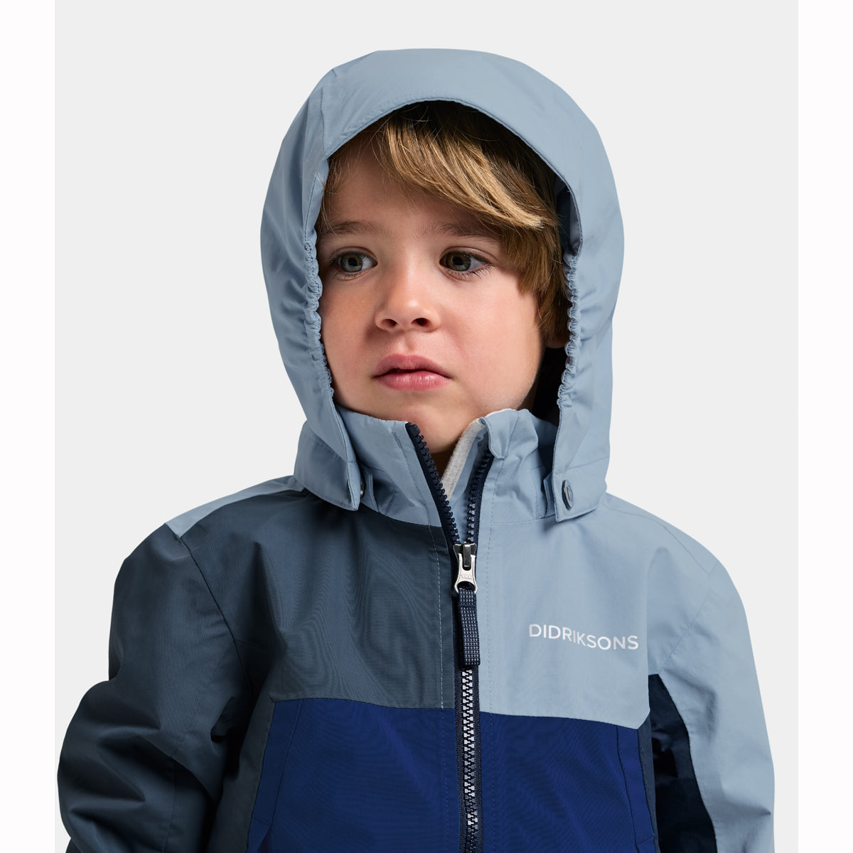 Didriksons Pilvi Kids Waterproof Jacket (Blue Fog)
