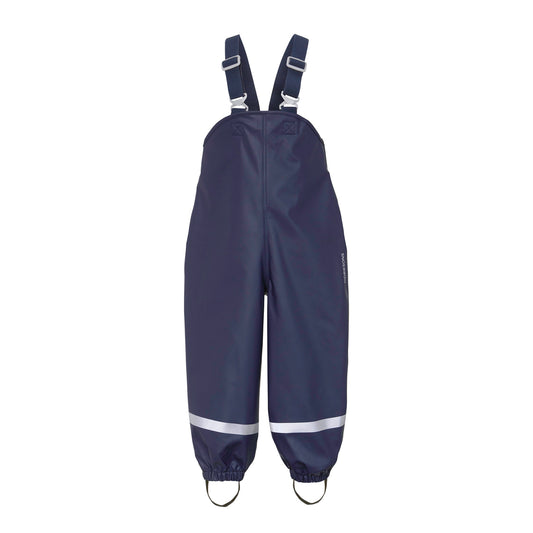 Didriksons Plaskeman Kids Waterproof PU Dungarees (Navy)