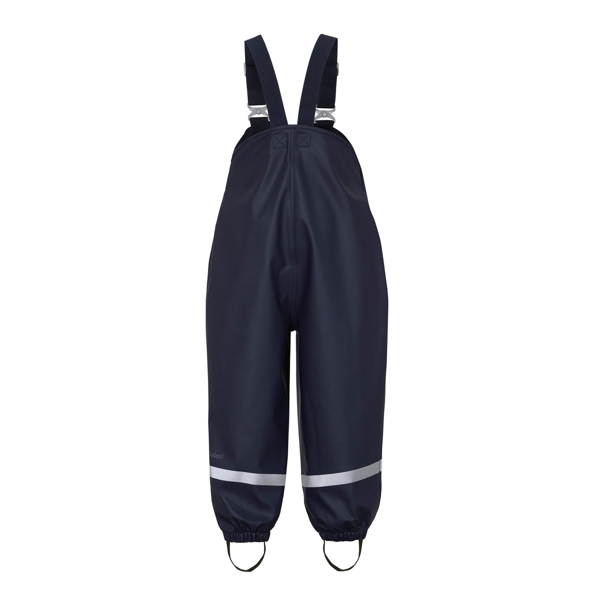 Didriksons Plaskeman Kids Waterproof PU Dungarees (Navy)